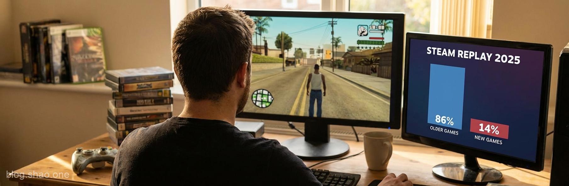【Steam Replay 2025】新遊戲失寵?僅 14% 玩家買單新作!數據揭露:原來大家的「電子骨灰壇」才是真愛 1 1766234775875